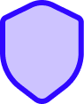 Icono escudo morado NeoPayment – seguridad de pagos