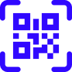 Icono código QR en morado – pagos sin contacto NeoPayment